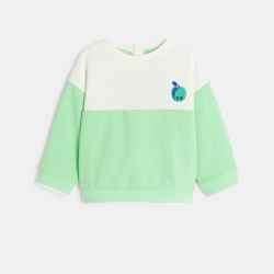 سويت شيرت ذو لونين مرسوم...